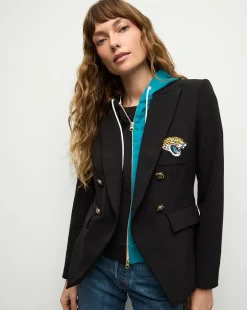 Jacksonville Jaguars Dickey Jacket in Black/Gold>Veronica Beard Outlet