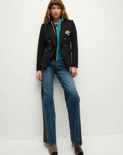 Jacksonville Jaguars Dickey Jacket in Black/Gold>Veronica Beard Outlet