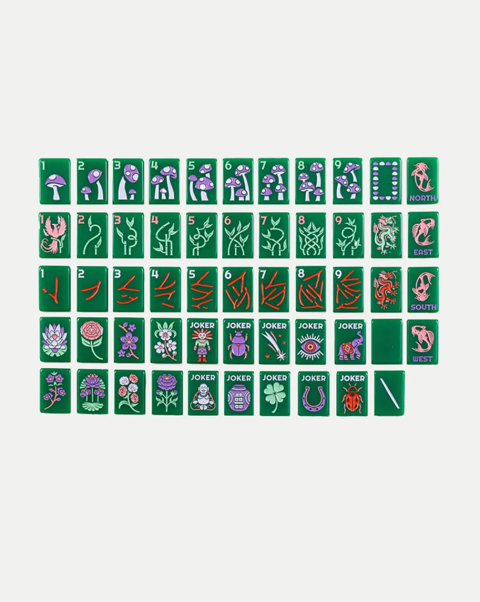Green Mahjong Tiles | The Lucky Line in>Veronica Beard Outlet