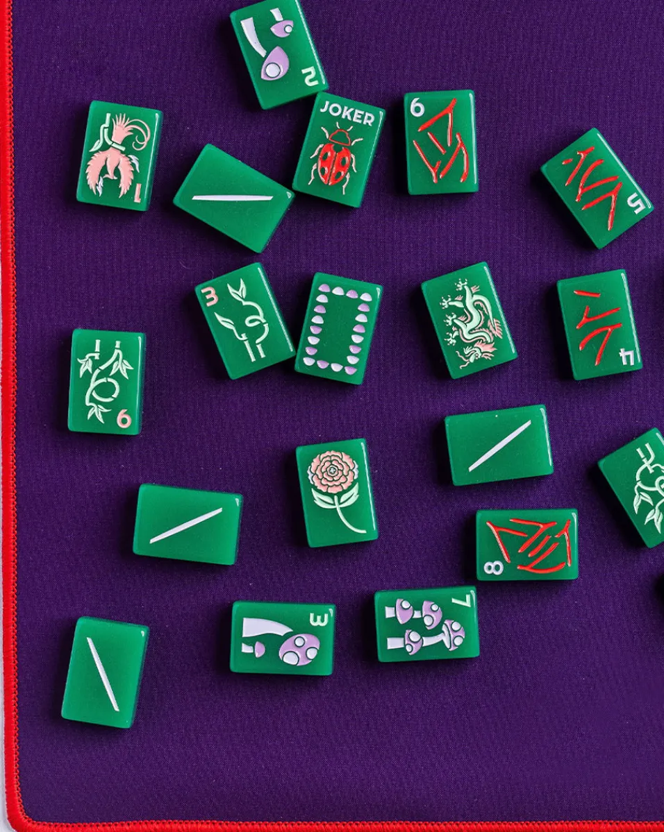 Green Mahjong Tiles | The Lucky Line in>Veronica Beard Outlet