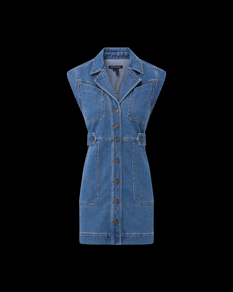 Jax Denim Shirtdress in Light Cornflower>Veronica Beard New