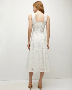 Jolie Cotton Eyelet Dress in><noscript><img width=