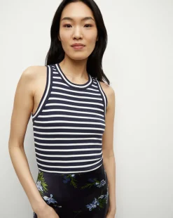 Jordyn Cropped Tank in>Veronica Beard Discount