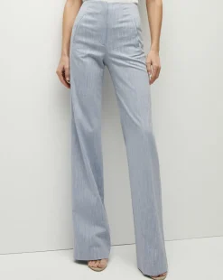 Jude Metallic Pinstripe Pant in Blue Oasis><noscript><img width=