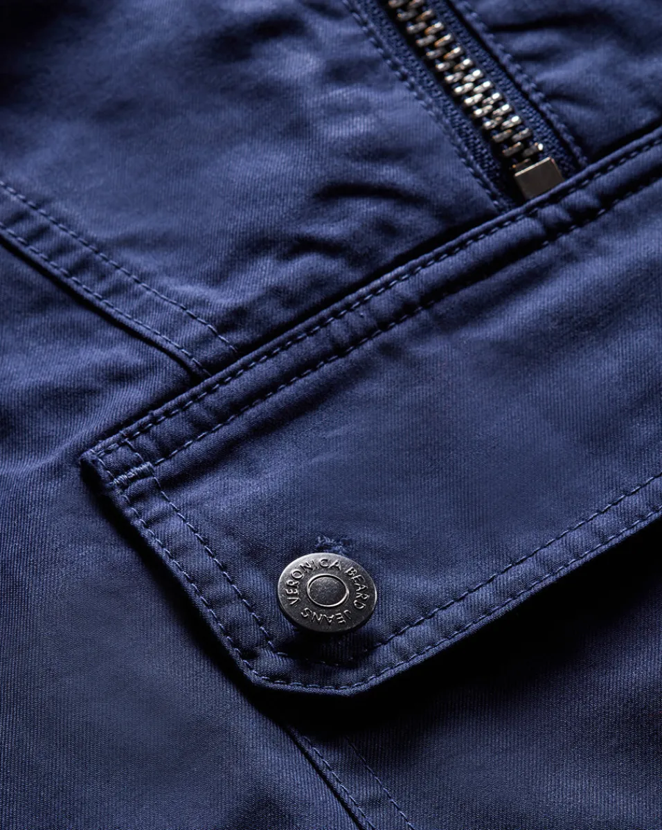 Kaeli Twill Half-Zip Anorak in>Veronica Beard