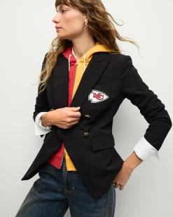 Kansas City Chiefs Dickey Jacket in Black/Gold>Veronica Beard