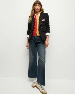 Kansas City Chiefs Dickey Jacket in Black/Gold>Veronica Beard