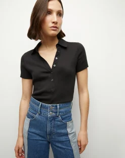 Kearney Button-Down Tee in>Veronica Beard Online