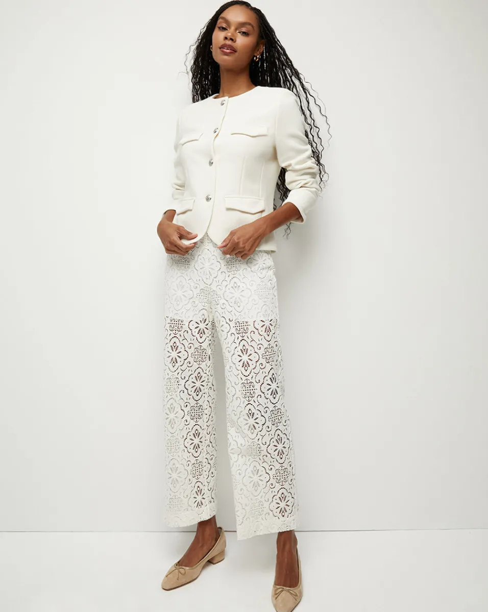 Kehlani Floral Lace Wide-Leg Pant>Veronica Beard Outlet
