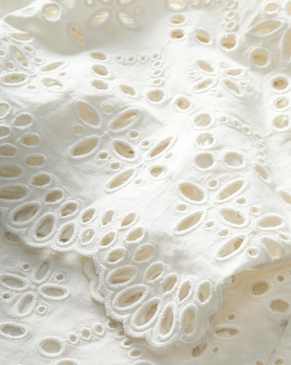 Kemper Cotton Eyelet Pant in>Veronica Beard Best