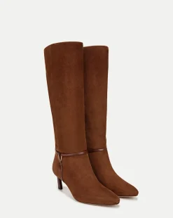 Kenzie Mid-Heel Tall Boot in>Veronica Beard Outlet