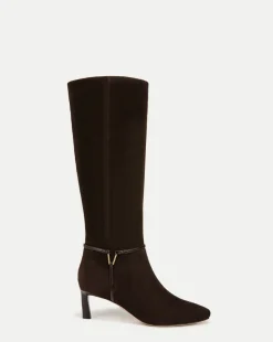 Kenzie Mid-Heel Tall Boot Wide-Calf in>Veronica Beard Sale