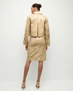 Kian Coated Leather Jacket in><noscript><img width=