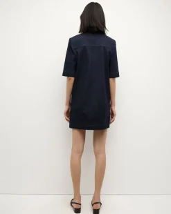 Koulis Mini Denim Dress in Dark Wash><noscript><img width=