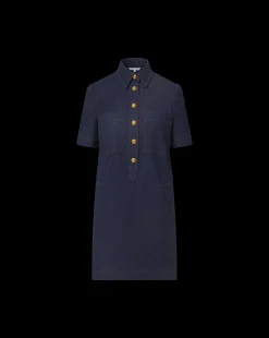 Koulis Mini Denim Dress in Dark Wash><noscript><img width=