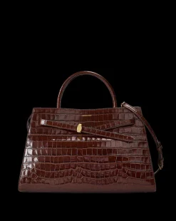 Large Croc-Embossed Dash Bag in><noscript><img width=