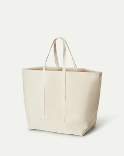 Large Logo Canvas Tote in>Veronica Beard Best