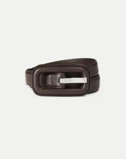 Lavanda Belt in Chocolate Brown>Veronica Beard Best