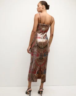 Leda Dress in Red Multi><noscript><img width=