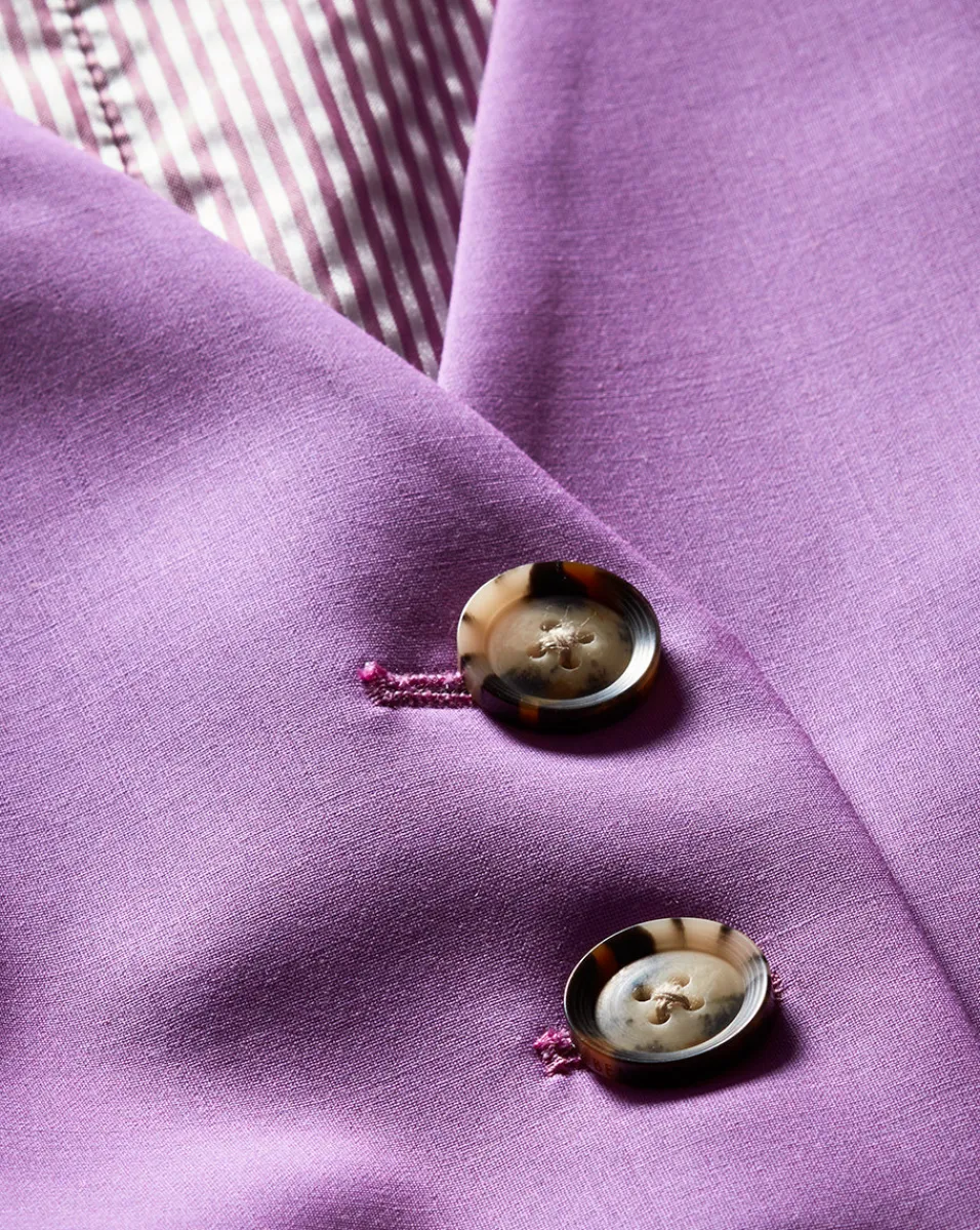 Liff Vest in Purple | Blazer Vest>Veronica Beard Outlet