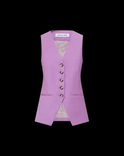 Liff Vest in Purple | Blazer Vest><noscript><img width=