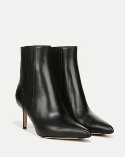 Lisa Mid-Heel Leather Bootie>Veronica Beard Best