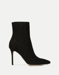 Lisa Suede Stiletto-Heel Bootie>Veronica Beard Hot