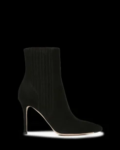 Lisa Suede Stiletto-Heel Bootie><noscript><img width=