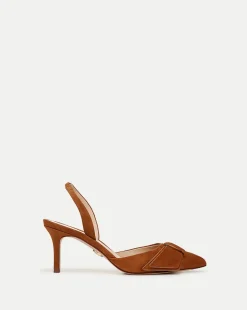 Lisbeth Suede Slingback Pump in>Veronica Beard Sale