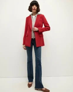 Long and Lean Dickey Jacket in Red><noscript><img width=