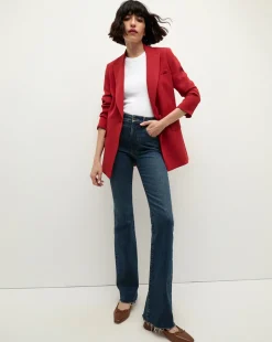 Long and Lean Dickey Jacket in Red><noscript><img width=