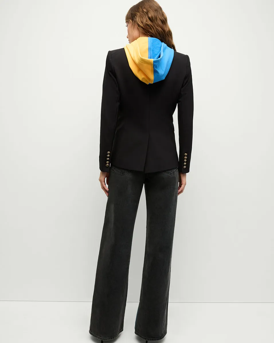 Los Angeles Chargers Dickey Jacket in Black/Gold>Veronica Beard