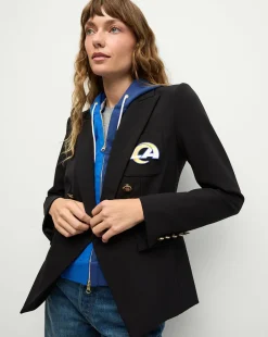 Los Angeles Rams Dickey Jacket in Black/Gold>Veronica Beard Best