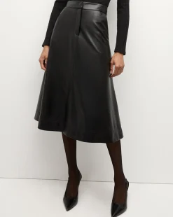 Louise Vegan Leather Skirt in>Veronica Beard Online