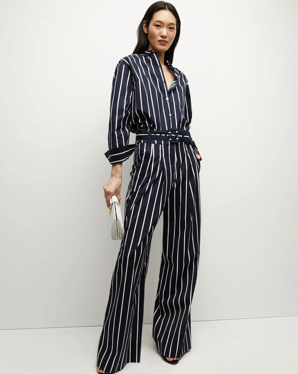 Maliyah Striped Wide-Leg Pant in>Veronica Beard Online