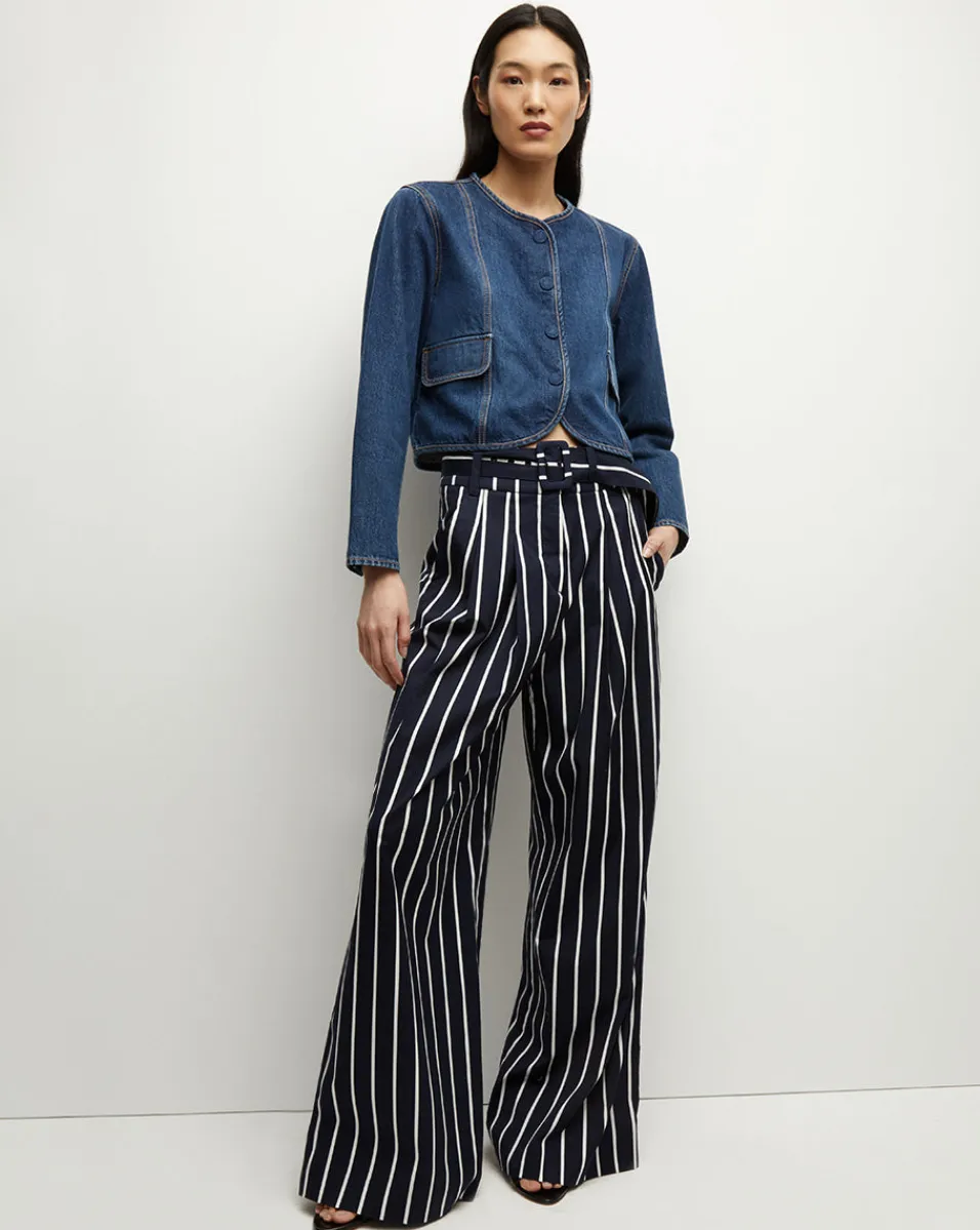Maliyah Striped Wide-Leg Pant in>Veronica Beard Online