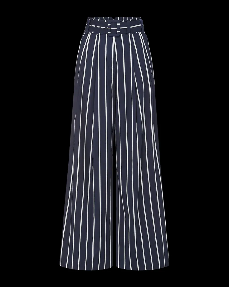 Maliyah Striped Wide-Leg Pant in>Veronica Beard Online
