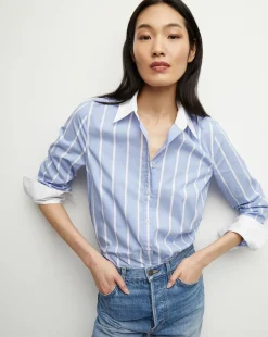 Marisol Poplin Shirt in>Veronica Beard Best