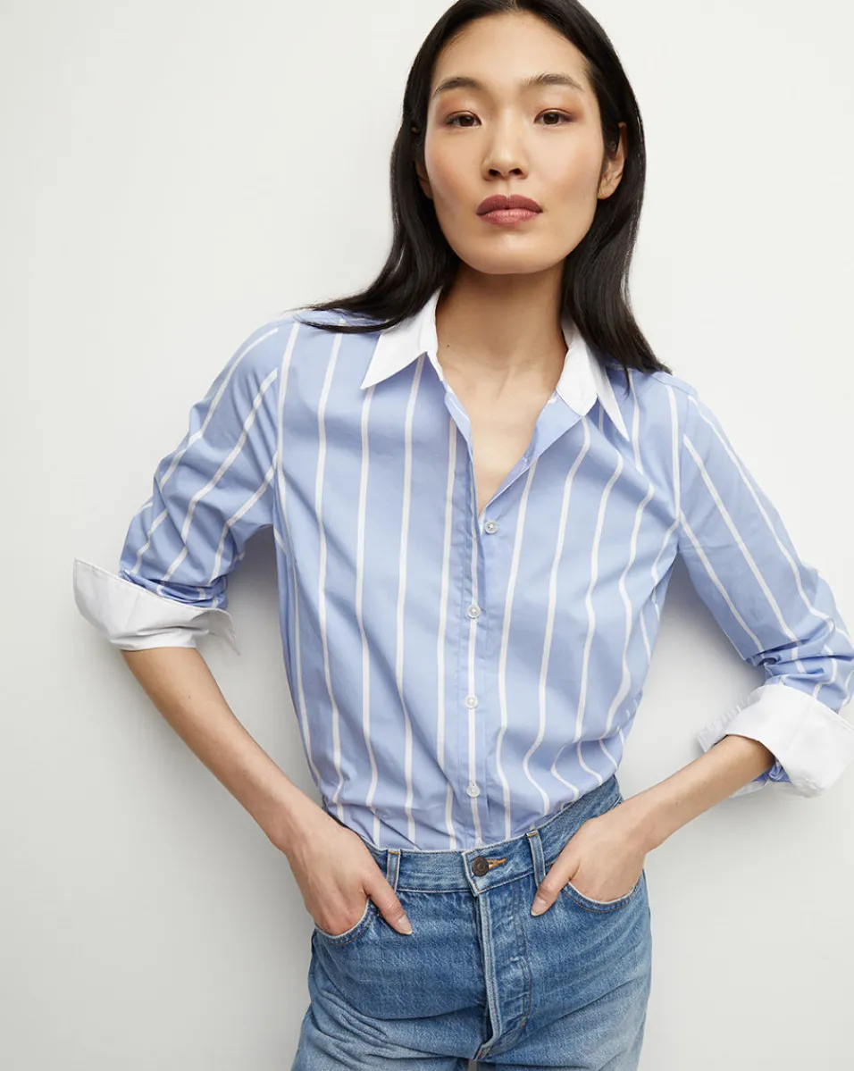 Marisol Poplin Shirt in>Veronica Beard Best