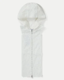 Marlo Cotton Eyelet Dickey in>Veronica Beard Outlet