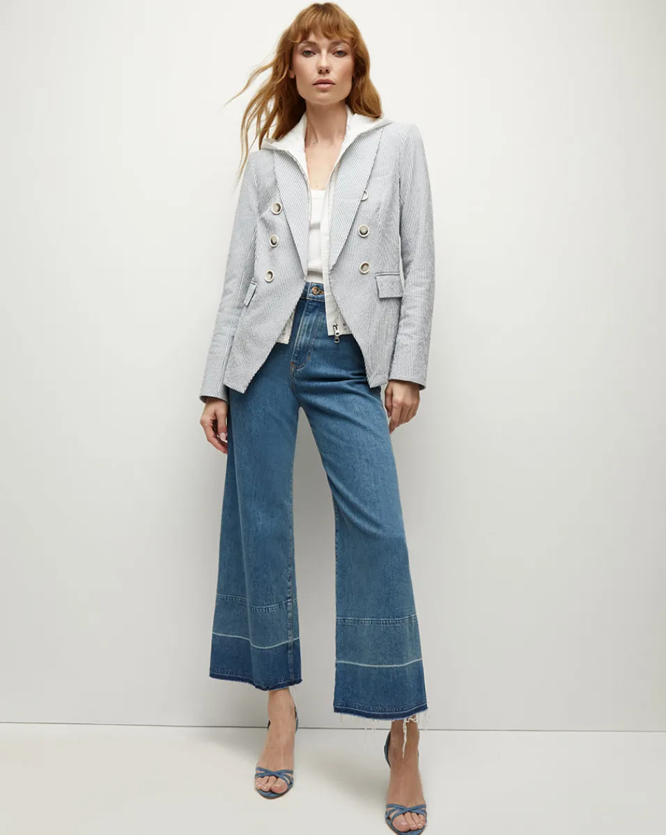 Marlo Cotton Eyelet Dickey in>Veronica Beard Outlet