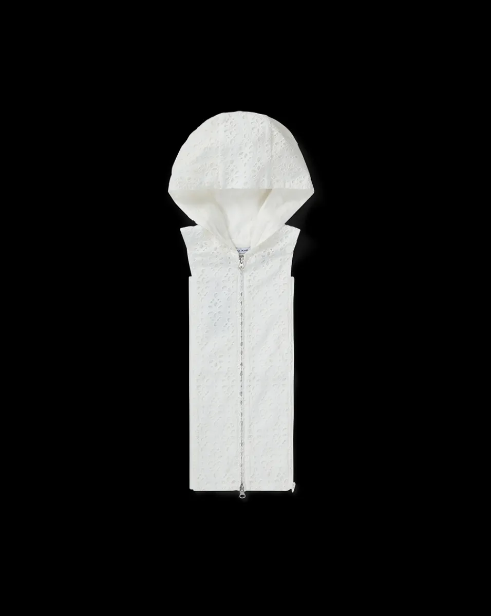 Marlo Cotton Eyelet Dickey in>Veronica Beard Outlet