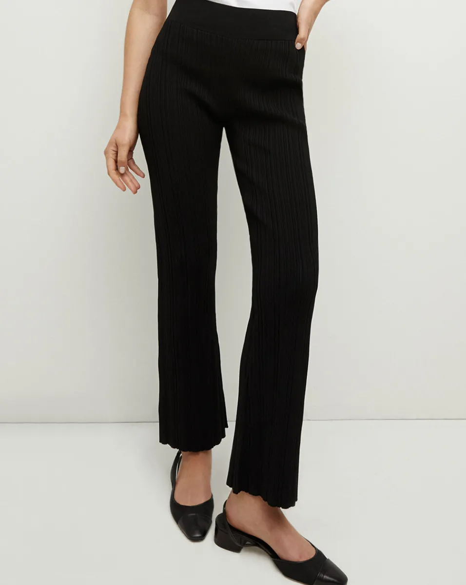 Massaro Rib-Knit Pant in>Veronica Beard Clearance