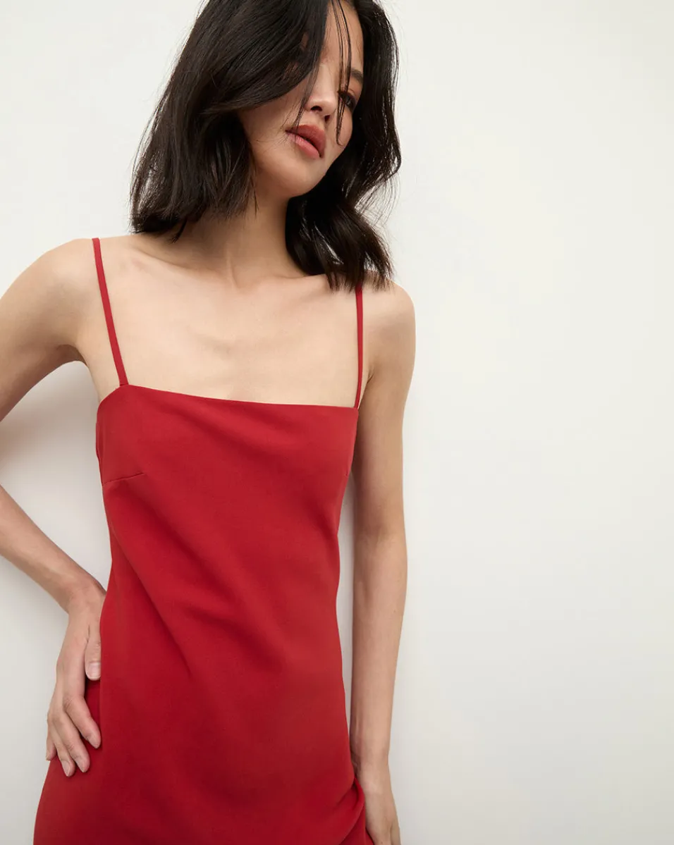 Mavis Maxi Slip Dress in Red>Veronica Beard Hot
