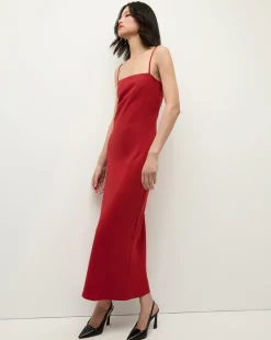 Mavis Maxi Slip Dress in Red><noscript><img width=