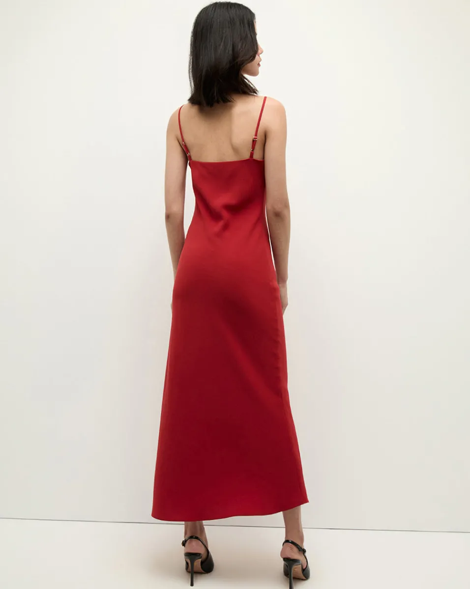 Mavis Maxi Slip Dress in Red>Veronica Beard Hot