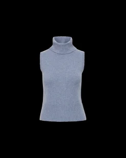 Mazzy Cashmere Turtleneck in Smoke Blue><noscript><img width=