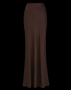 Medina Silk Skirt in Dark Chocolate><noscript><img width=