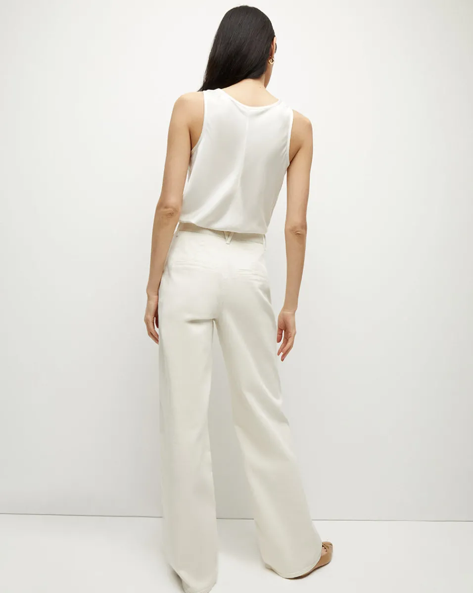 Mia Mid-Rise, Pleated Wide-Leg Jean>Veronica Beard Outlet