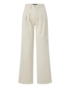 Mia Mid-Rise, Pleated Wide-Leg Jean><noscript><img width=